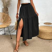 Falda Midi Bohemia con Volantes Kalia