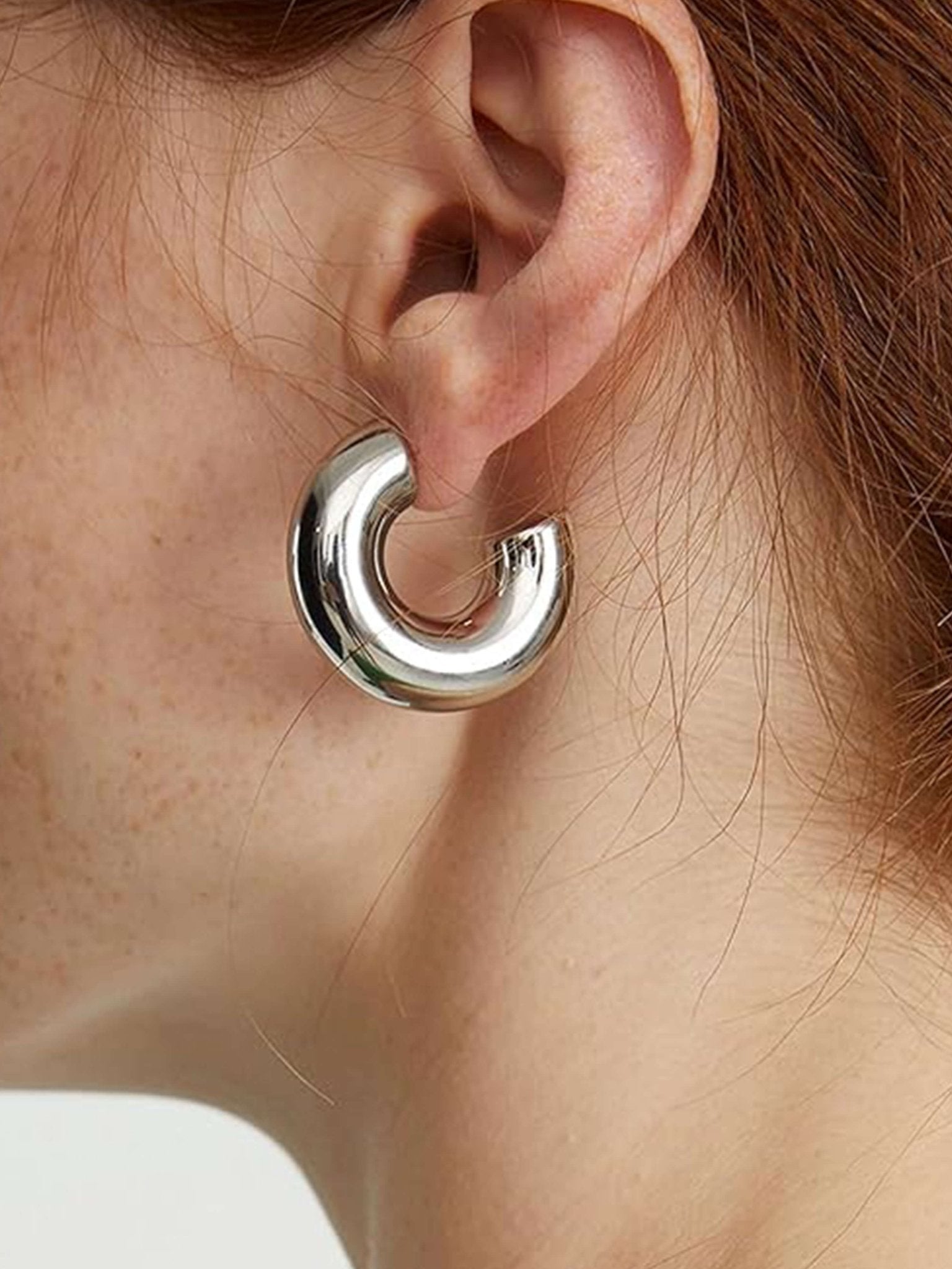 ZEYA - Kallie Gold Chunky Hoop Earrings