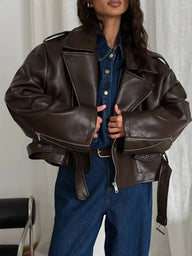 Chaqueta de cuero vegano Karen
