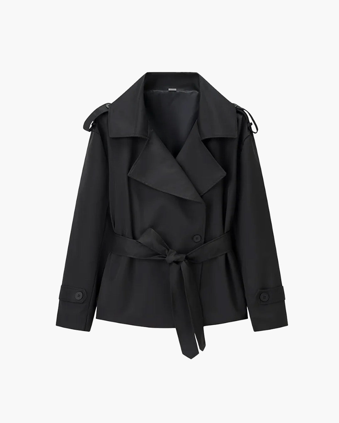 ZEYA - Kelly Belted Cropped Trench Coat