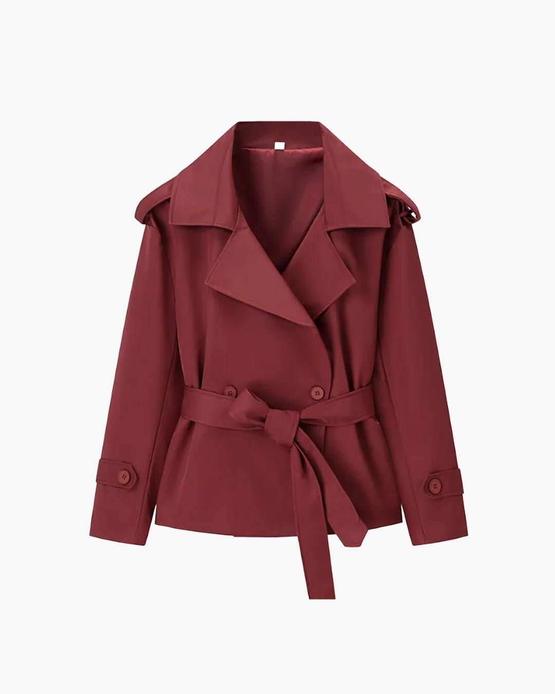 ZEYA - Kelly Belted Cropped Trench Coat