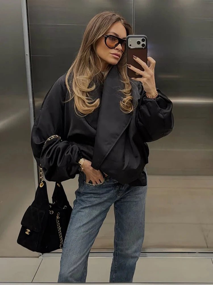 ZEYA - Kelly Oversized Bomber Jacket
