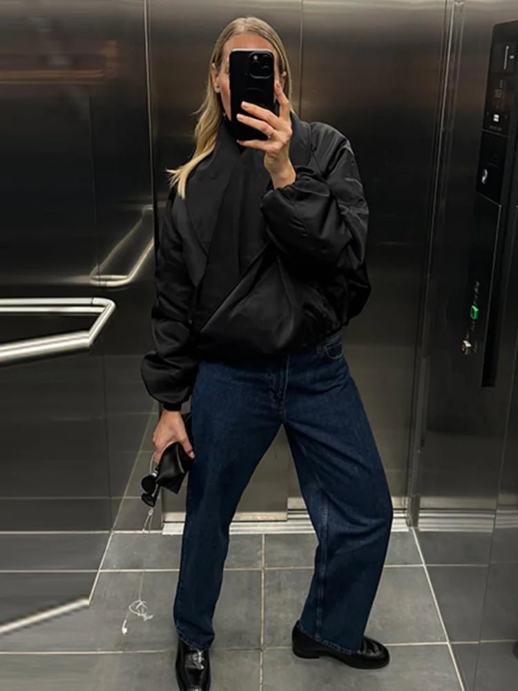 ZEYA - Kelly Oversized Bomber Jacket