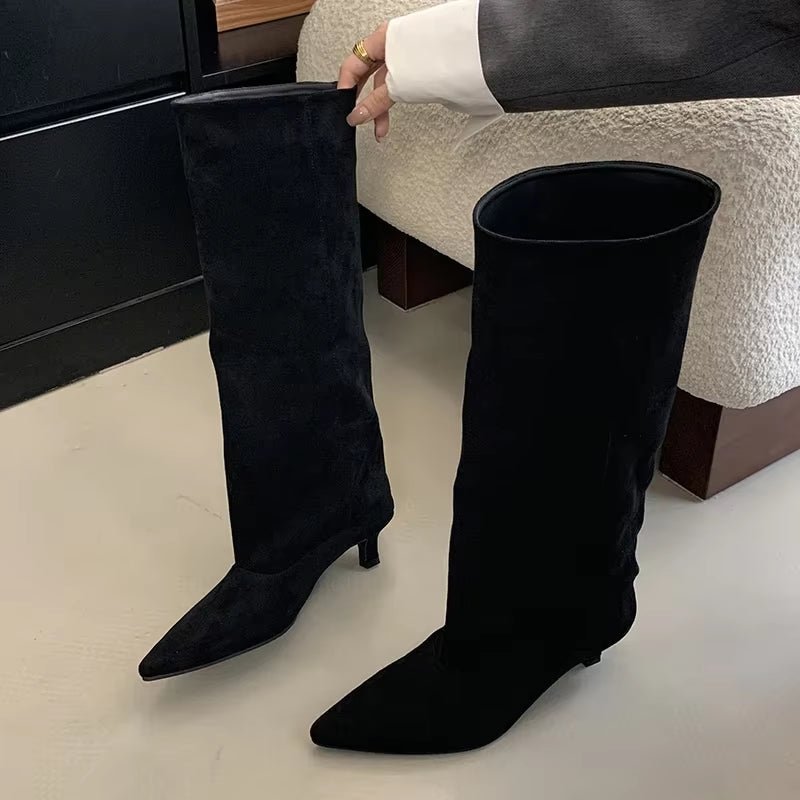ZEYA - Kendall Knee High Suede Boots