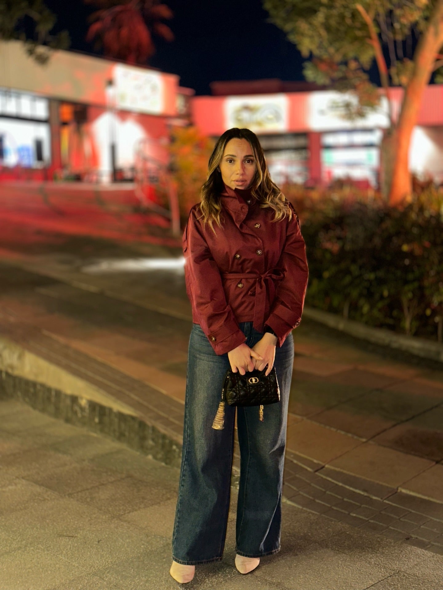 ZEYA - Kiarra Stand Collar Crop Trenchcoat