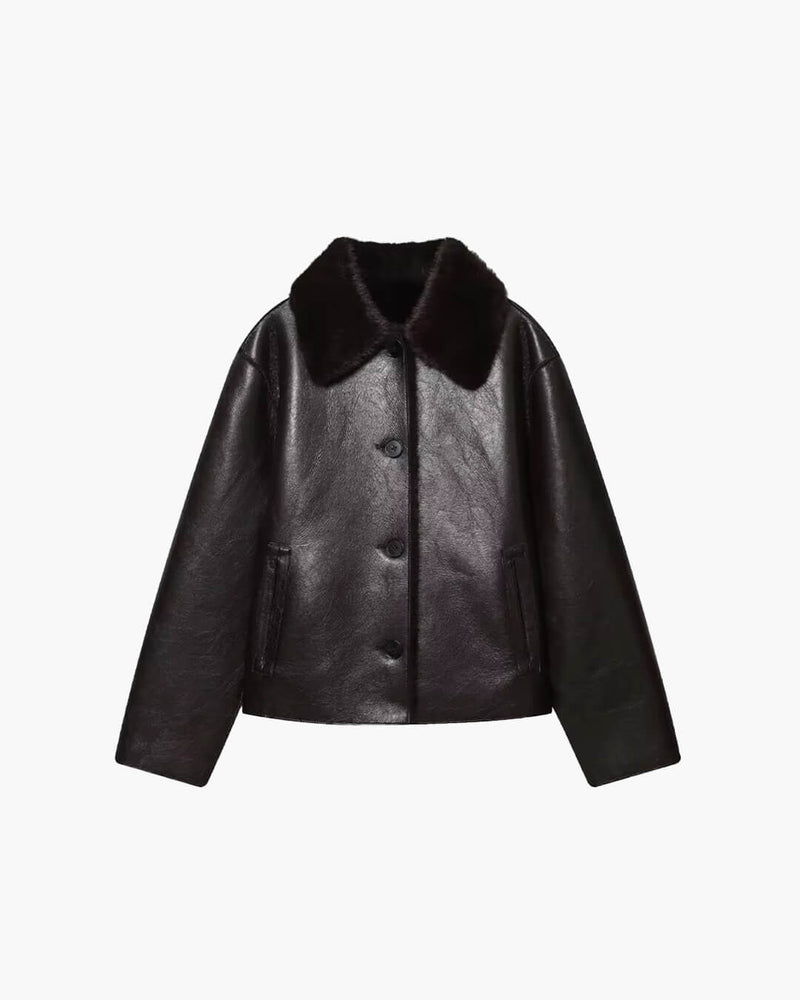ZEYA - Laila Reversible Faux fur Leather Jacket