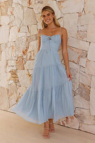 Vestido maxi Lara con espalada abierta