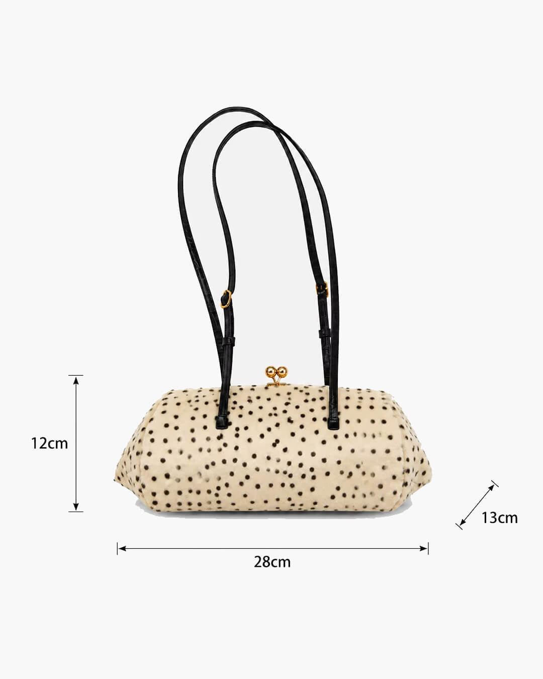 ZEYA - Layla Cheetah Faux Fur Shoulder Bag