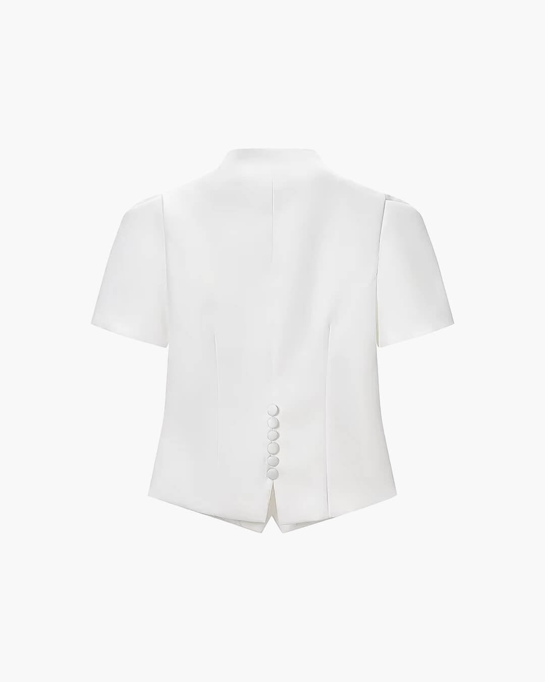 ZEYA - Leah Button Front Stand Collar Top
