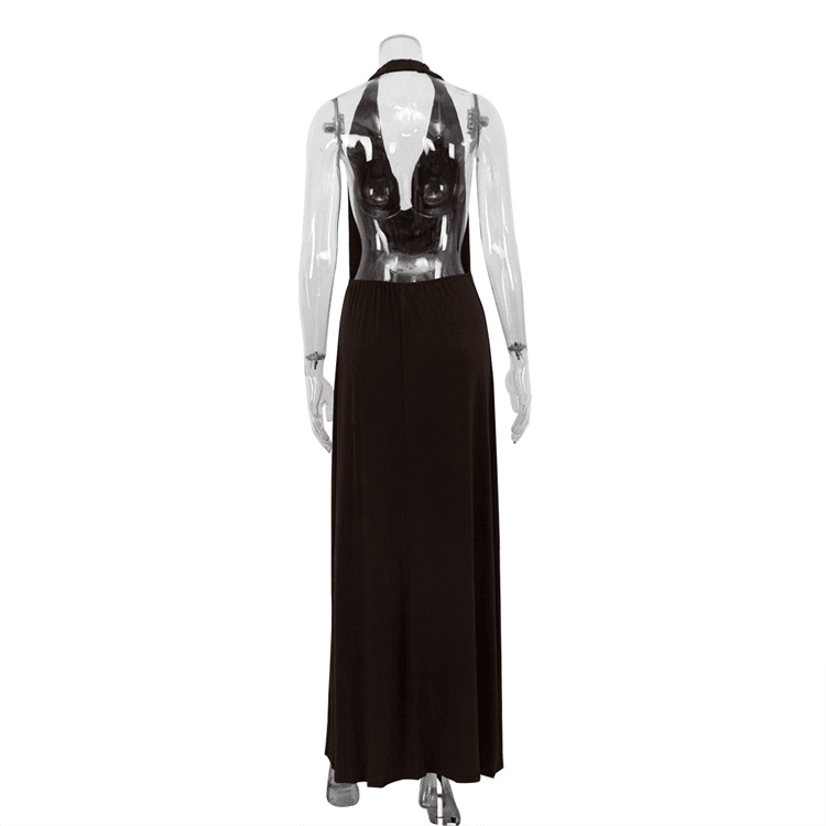 ZEYA - Leah Halter Backless Maxi Dress