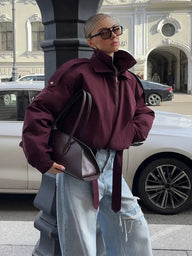Chaqueta Bomber Liana de Corte Holgado