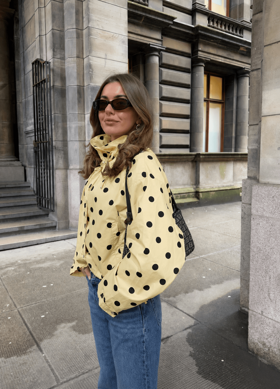 ZEYA - Linda Drawstring Polka Dot Jacket