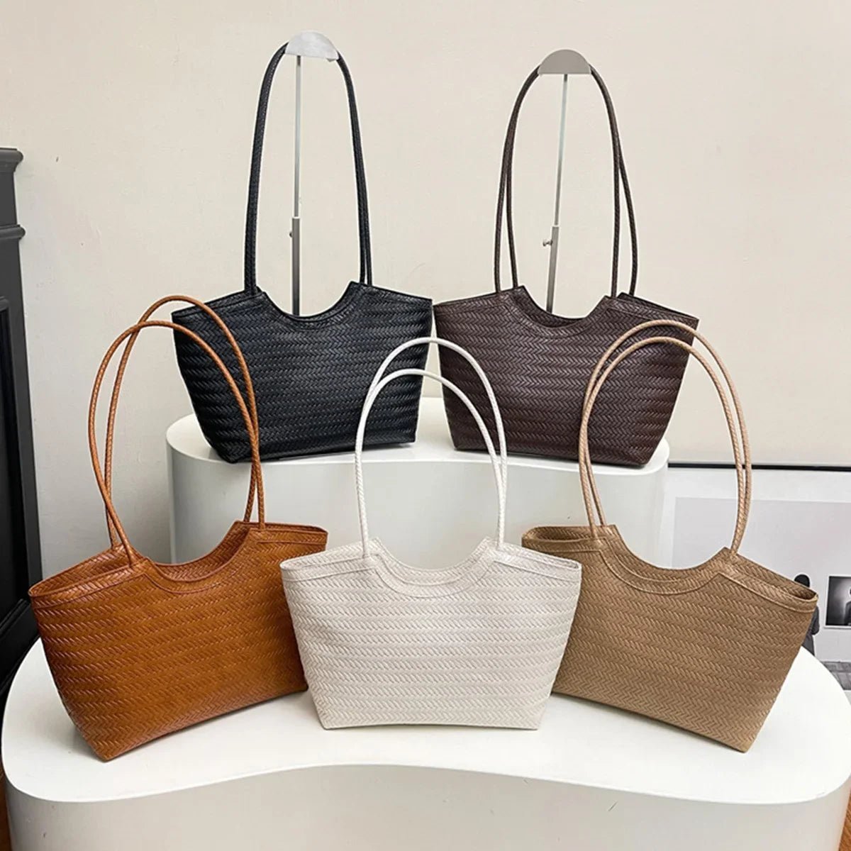 ZEYA - Lisa Textured Weave Handbag