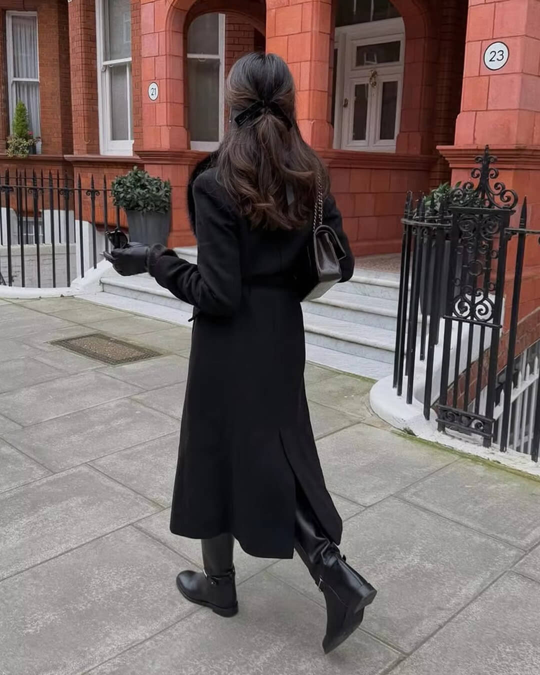 ZEYA - Lola Faux Fur Collar Maxi Coat