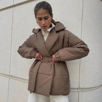 Lou Belted Puffer Jacket