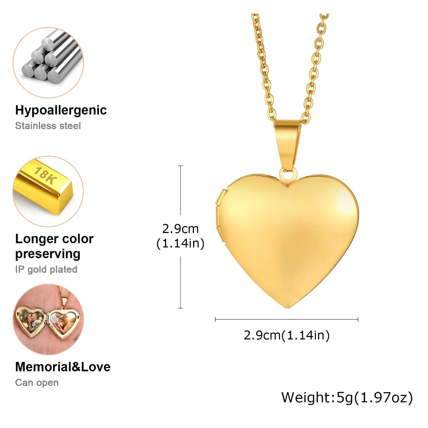 ZEYA - Love Locker Necklace