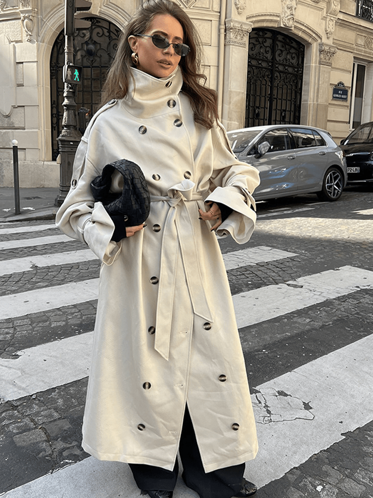 ZEYA - Lucy Long Belted Trench Coat