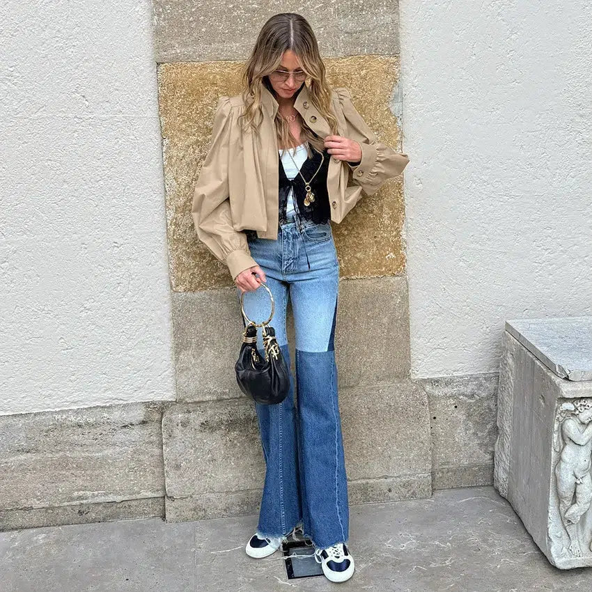 ZEYA - Margot Cropped Pleated Jacket