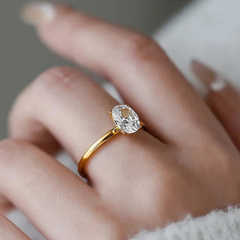 ZEYA - Maribel Oval Zirconia Ring