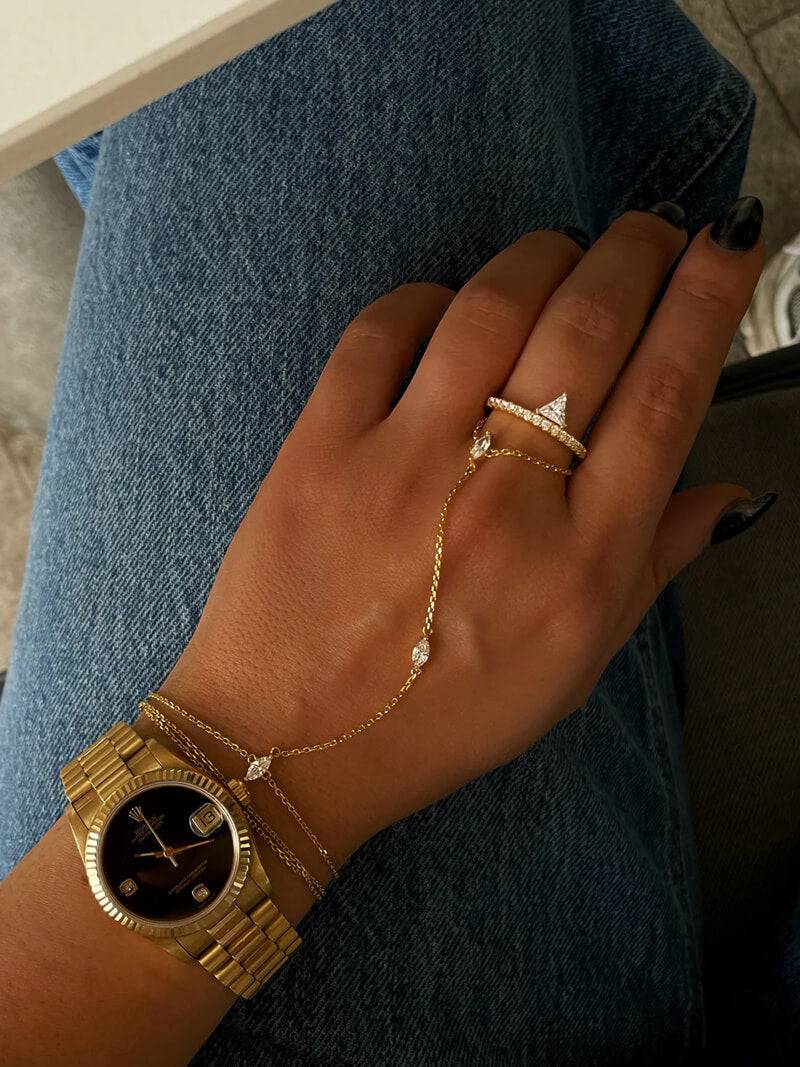 ZEYA - Marquise Hand Chain