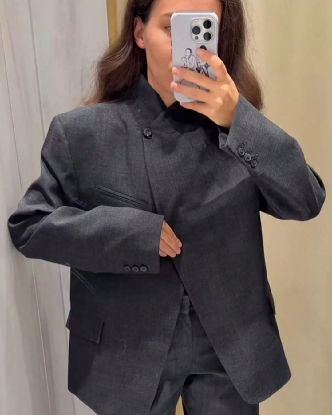 ZEYA - Melanie Plaid Stand Collar Blazer