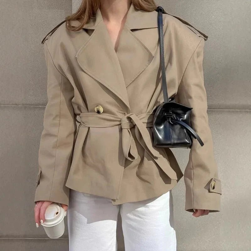 ZEYA - Melody Crop Trench Coat