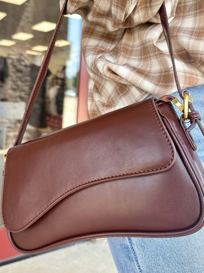 Zeya - Mila Shoulder Saddle Bag Silver Regular