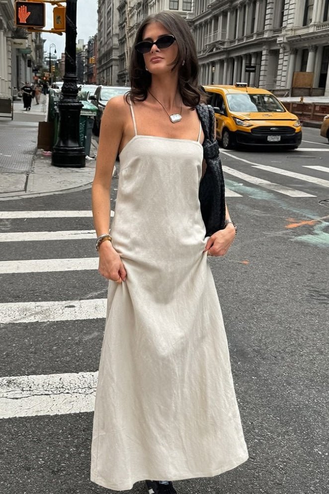 ZEYA - Minerva Loose Linen Maxi Dress
