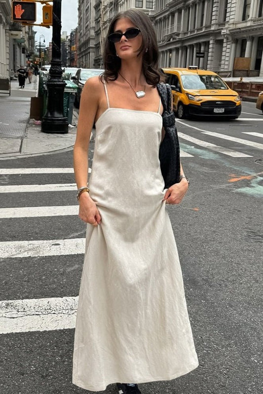 ZEYA - Minerva Loose Linen Maxi Dress