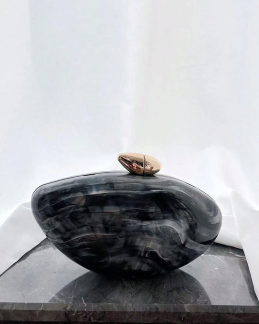 ZEYA - Miriam Shell-Shaped Acrylic Clutch