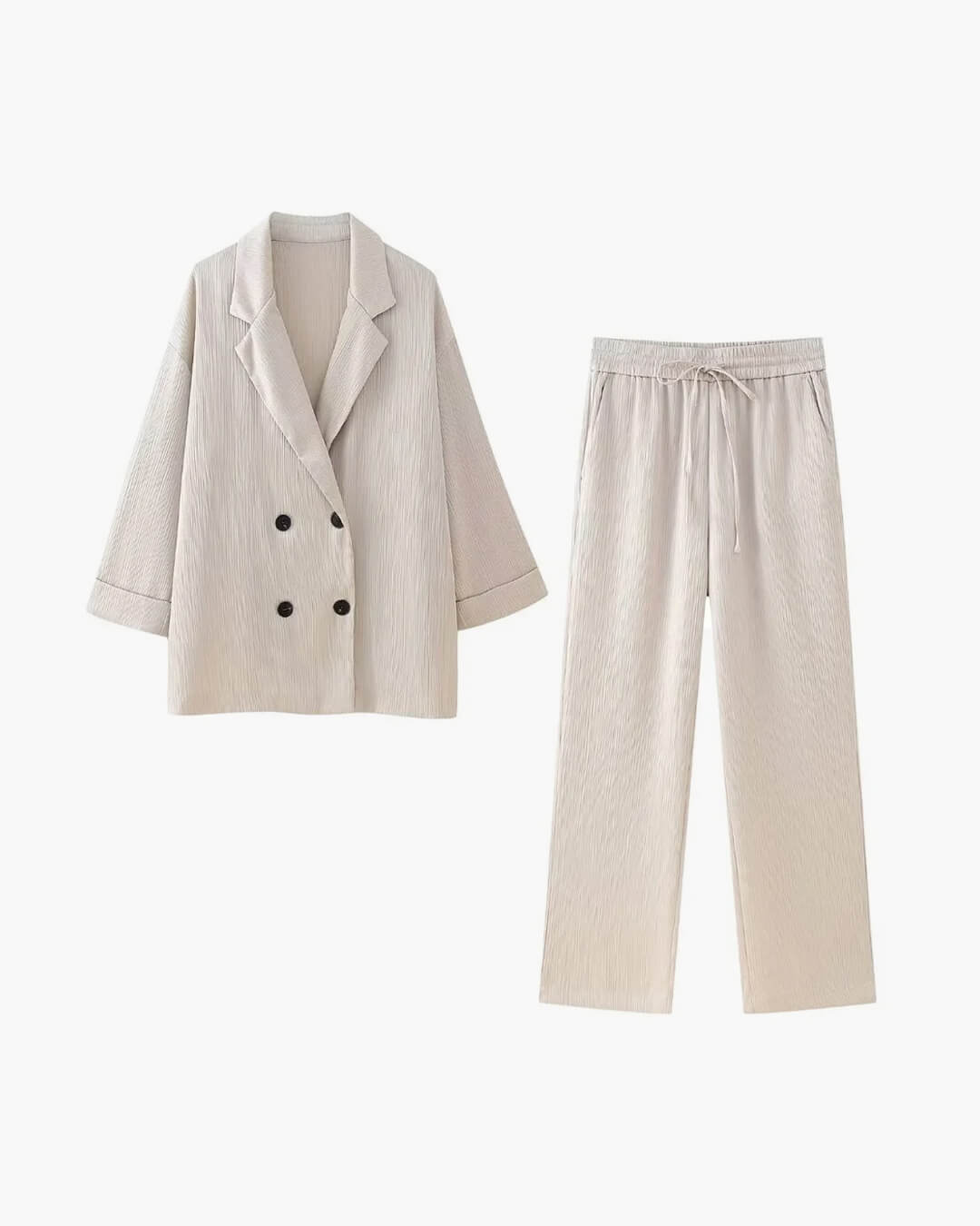 ZEYA - Monica Satin Set with Jacket & Pants