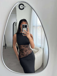 Vestido Maxi Nancy con Detalles de Encaje