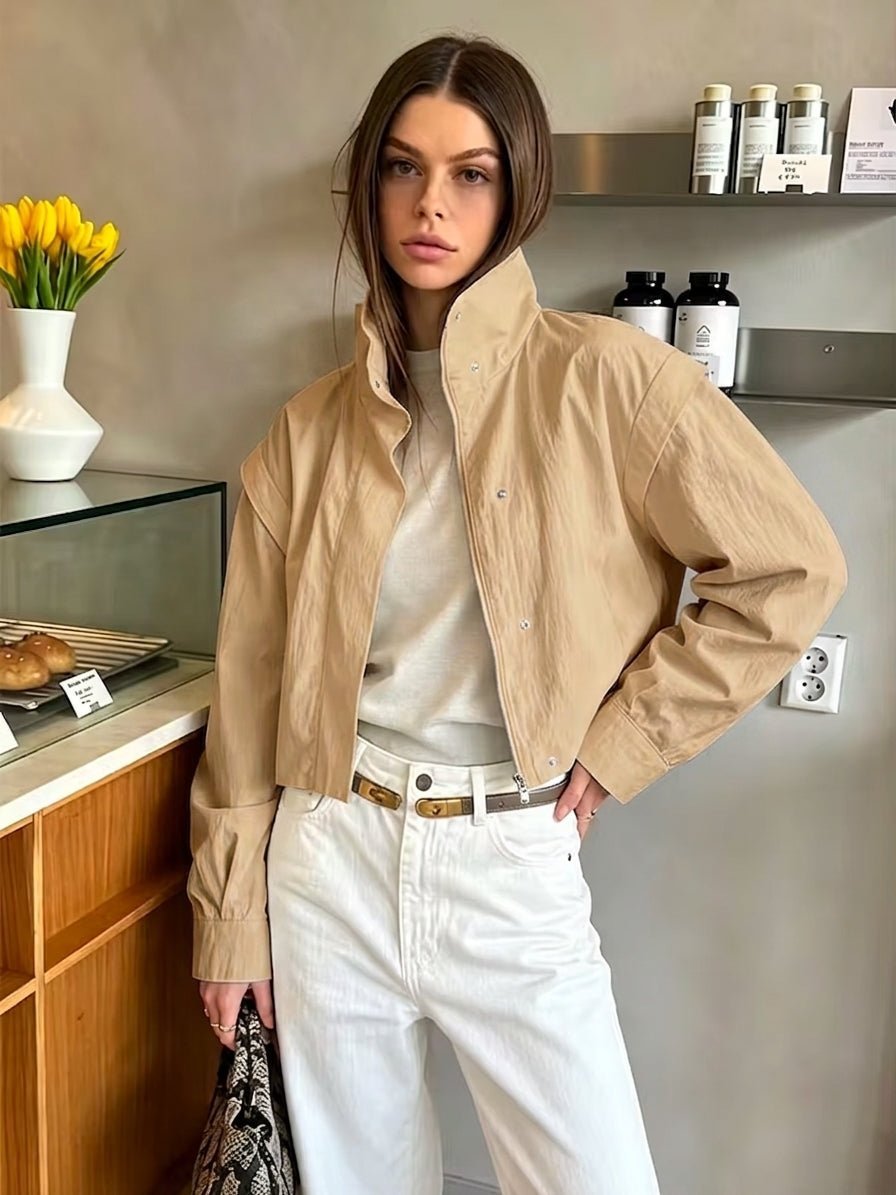 ZEYA - Natalie Cropped Windbreaker Jacket