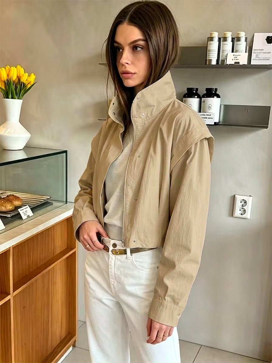 ZEYA - Natalie Cropped Windbreaker Jacket
