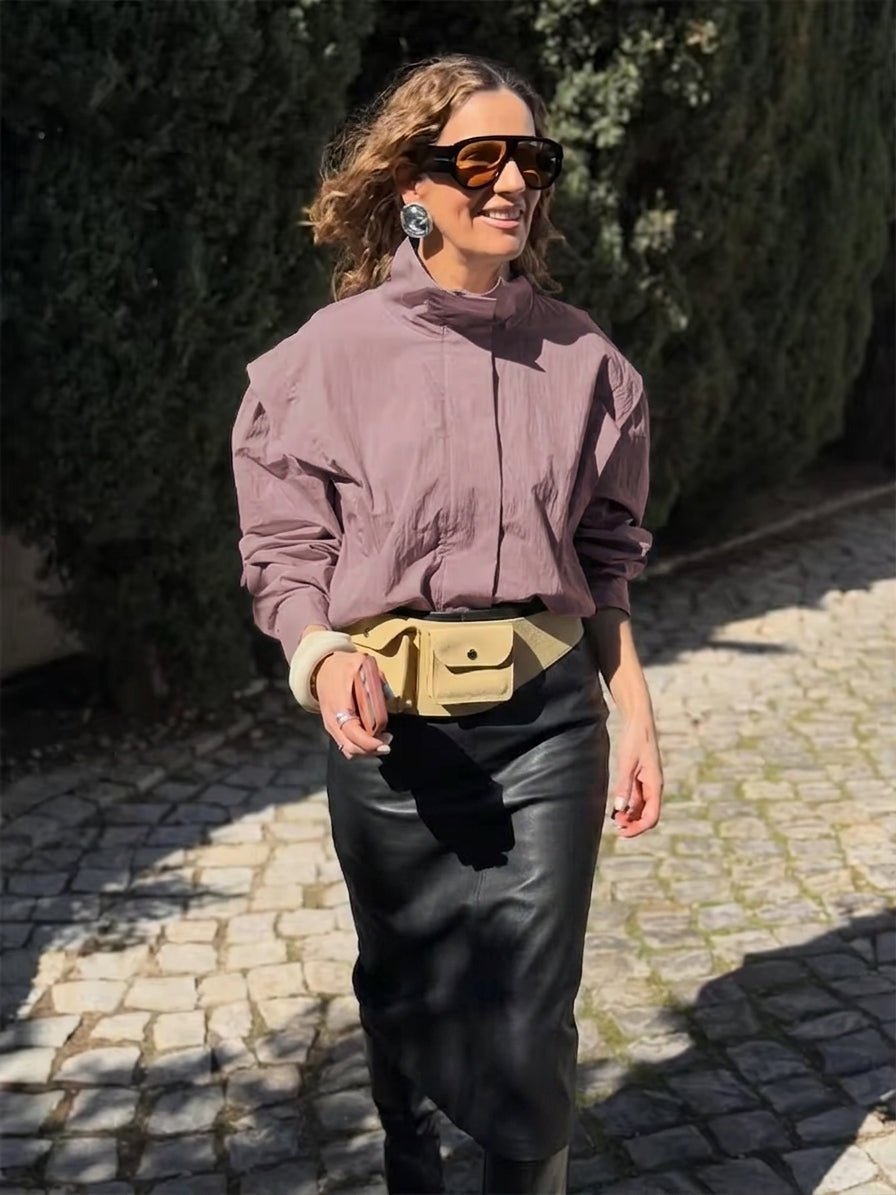 ZEYA - Natalie Cropped Windbreaker Jacket