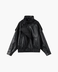 Chaqueta Nikka de polipiel con cuello alto