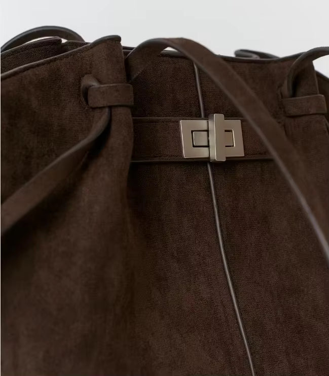 ZEYA - Nora Bat-Wing Suede Tote Bag