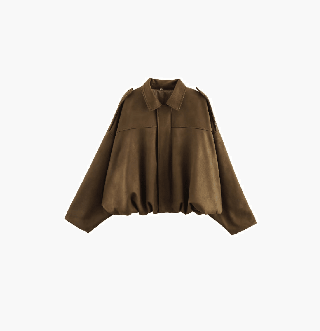 ZEYA - Olivia Vintage Khaki Suede Jacket