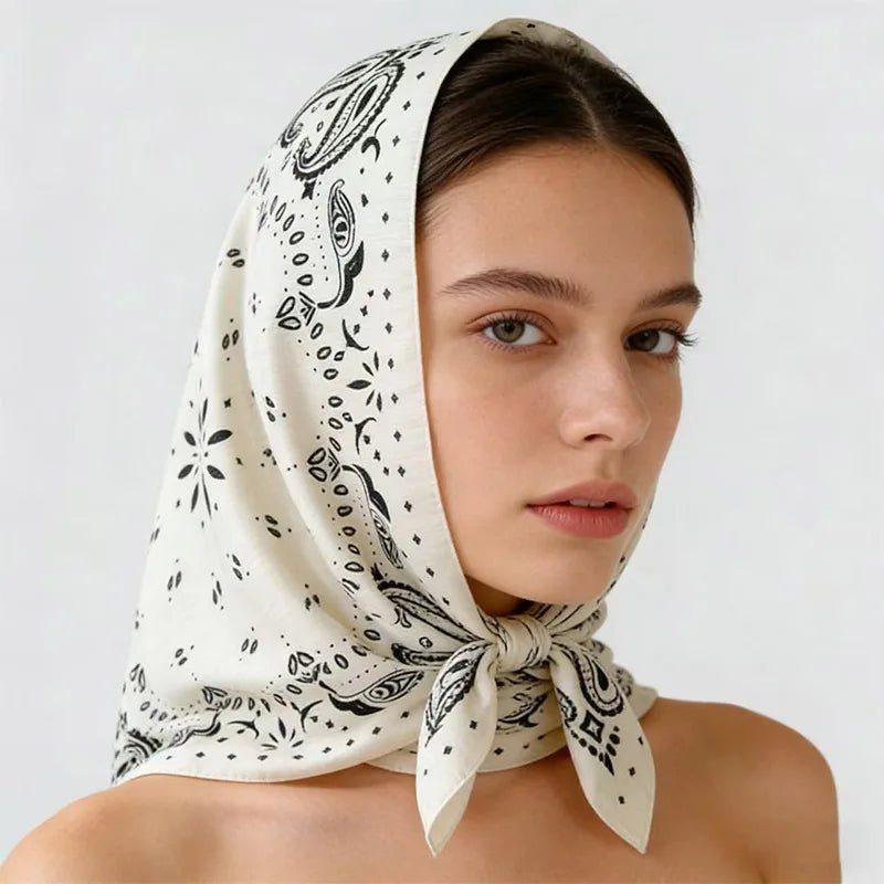 ZEYA - Portia Paisley Square Scarf