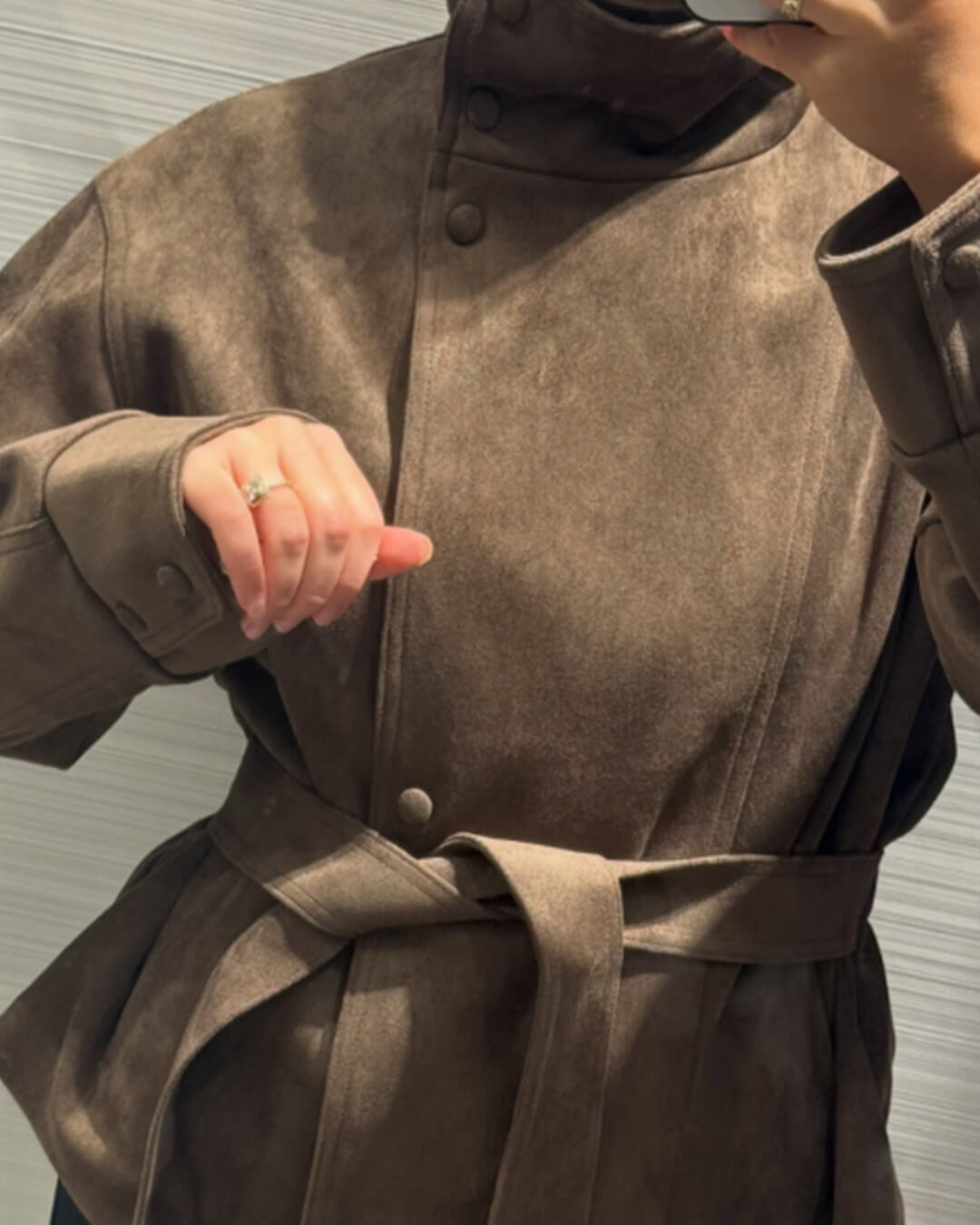 ZEYA - Rebecca Lace-Up Suede Jacket