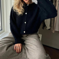 Cárdigan de punto peludo oversize Rebecca