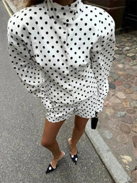 Regine Polkadot Set Shirt & Shorts