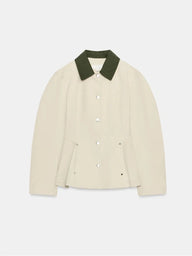 Chaqueta peplum con cuello en contraste Ruth