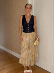 Sabine falda maxi boho en capas