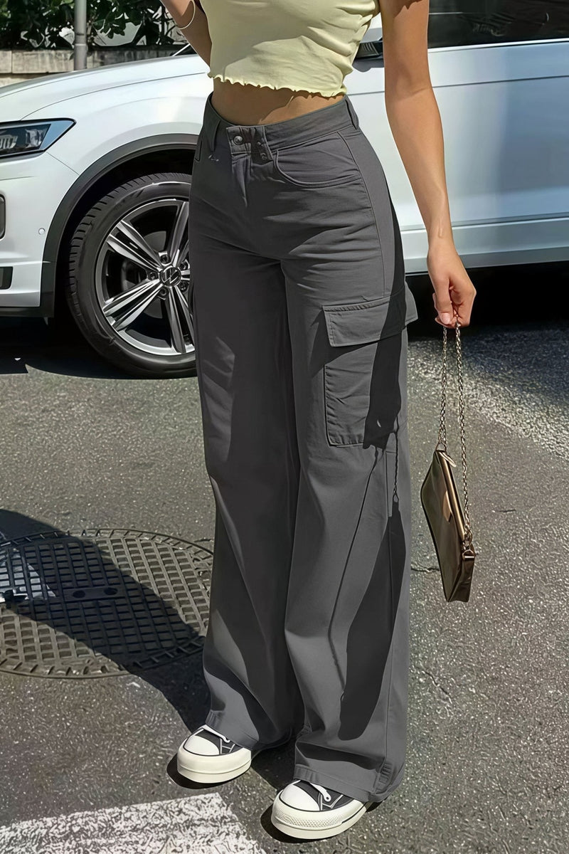 ZEYA - Sara Pocket Cargo Straight Pants