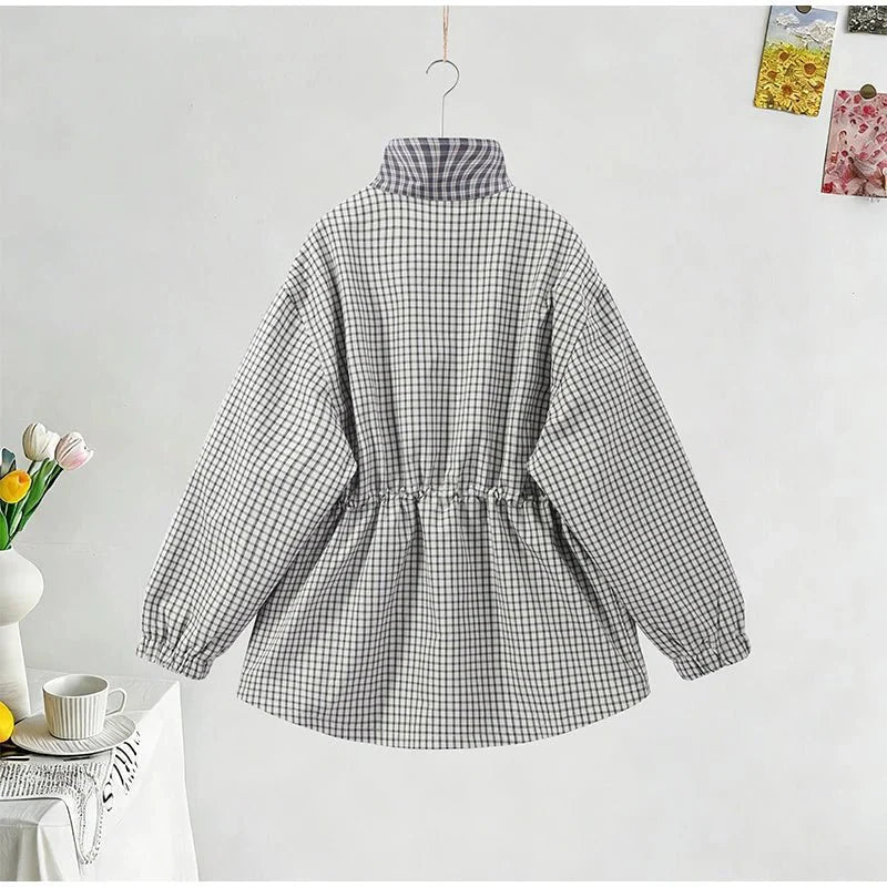ZEYA - Scarlet Plaid Zip Jacket