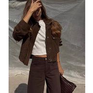 Chaqueta Sheila de ante sintético