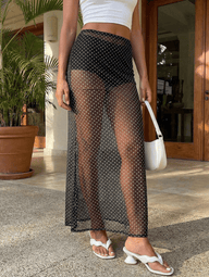 Falda maxi de lunares Shirley