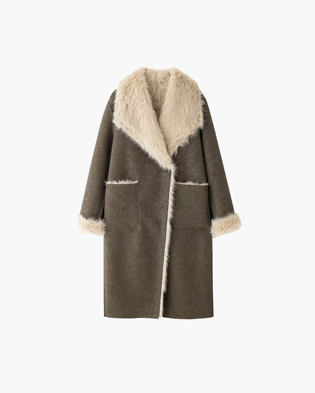 ZEYA - Sierra Faux Fur Suede Long Coat