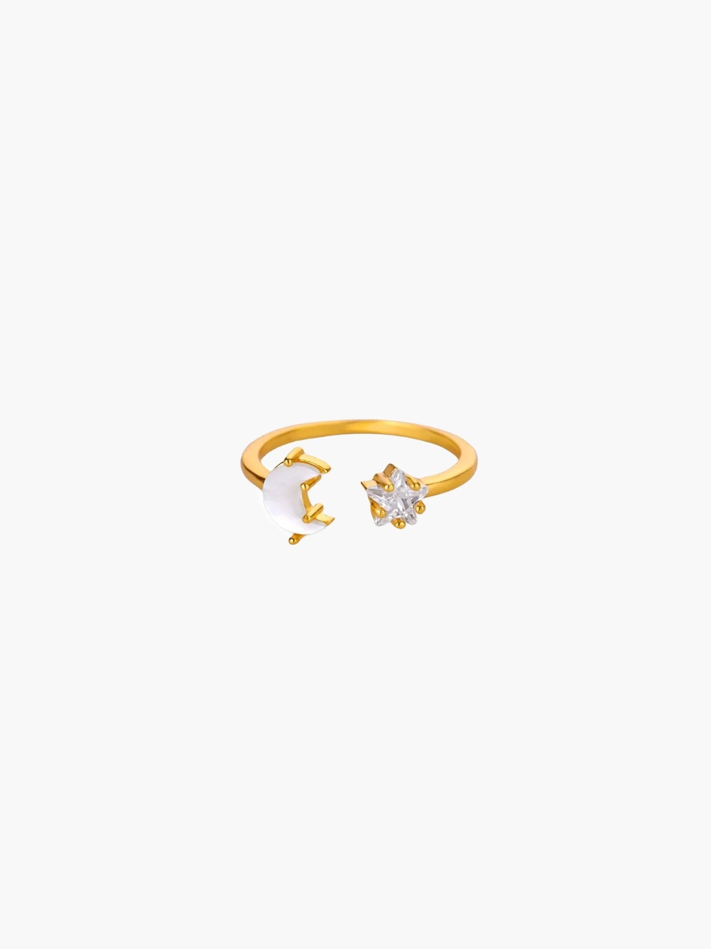 ZEYA - Sofia Moon and Star Ring